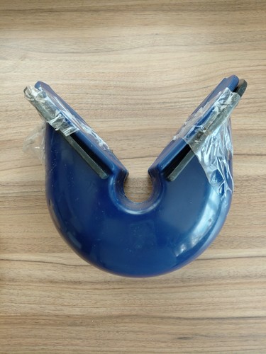 Large blue boat transom - boat, corner